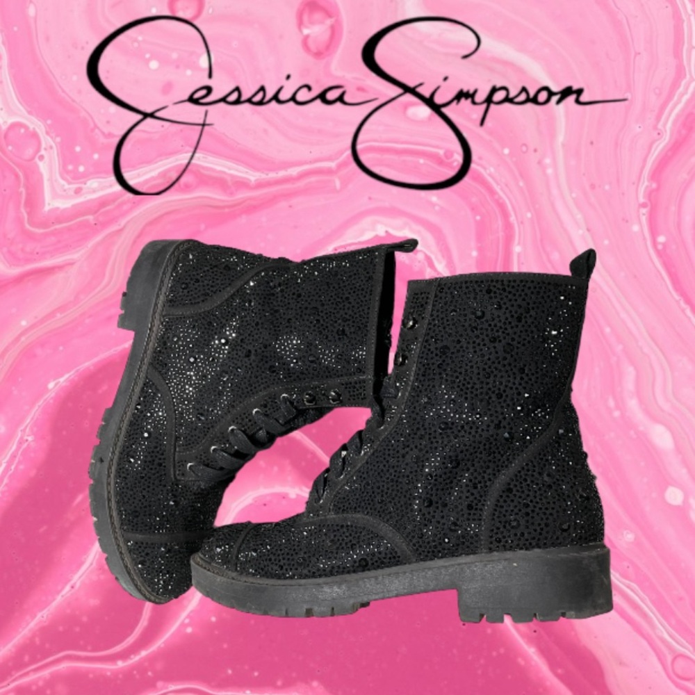 Jessica Simpson™ Kalirah 2 Hiker/ Combat Boots. - Picture 2 of 9